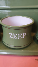 Load image into Gallery viewer, Vintage Dutch green enamel laundry set