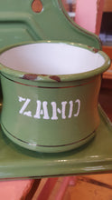 Load image into Gallery viewer, Vintage Dutch green enamel laundry set