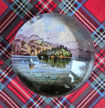 Load image into Gallery viewer, Victorian paperweight Ellen's Isle, Lake Katrine
