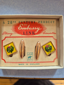 A pair of  vintage Embassy Scotland themed cufflinks