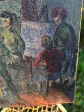 Load image into Gallery viewer, Double sided oil paintings on board mid century - floral and art school study
