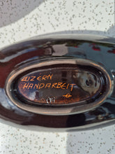 Load image into Gallery viewer, Mid century Swiss handpainted  oval dish
