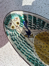 Load image into Gallery viewer, Mid century Swiss handpainted  oval dish
