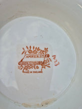 Load image into Gallery viewer, Antique Amherst Ironstone floral heavy footed bowl
