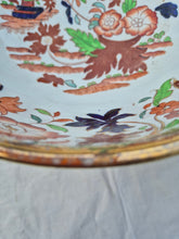 Load image into Gallery viewer, Antique Amherst Ironstone floral heavy footed bowl
