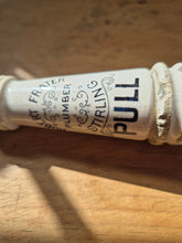 Load image into Gallery viewer, Antique ceramic toilet flush pull circa early 1900s
