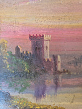 Load image into Gallery viewer, Antique oil painting on wooden panel
