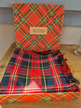Load image into Gallery viewer, Vintage boxed Jenners of Edinburgh tartan scarf
