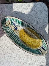 Load image into Gallery viewer, Mid century Swiss handpainted  oval dish
