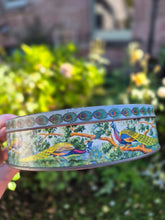 Load image into Gallery viewer, Peak Frean &amp; Co vintage Peacock biscuit tin
