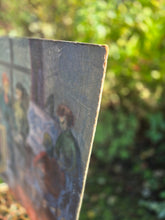 Load image into Gallery viewer, Double sided oil paintings on board mid century - floral and art school study
