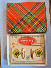 Load image into Gallery viewer, A pair of  vintage Embassy Scotland themed cufflinks

