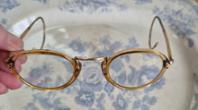 Load image into Gallery viewer, 1930s delicate gold rimmed spectacles
