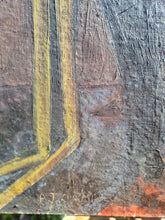 Load image into Gallery viewer, Double sided oil paintings on board mid century - floral and art school study
