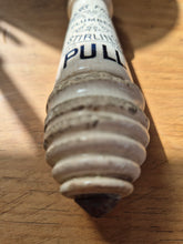 Load image into Gallery viewer, Antique ceramic toilet flush pull circa early 1900s
