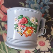 Load image into Gallery viewer, Stunning antique blue floral mug
