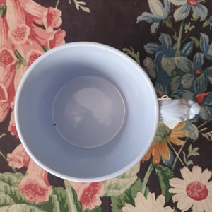 Stunning antique blue floral mug