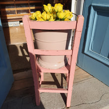 Load image into Gallery viewer, Wonderfully sweet childs pink chippy wooden chair
