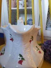 Load image into Gallery viewer, Pretty 19th century jug with moulded decoration and little sprigs of handpainted flowers
