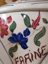 Load image into Gallery viewer, Lovely Art Deco French vintage ceramic storage cannisters
