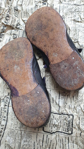 Antique French baby/toddler shoes