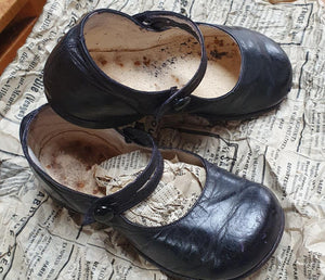 Antique French baby/toddler shoes